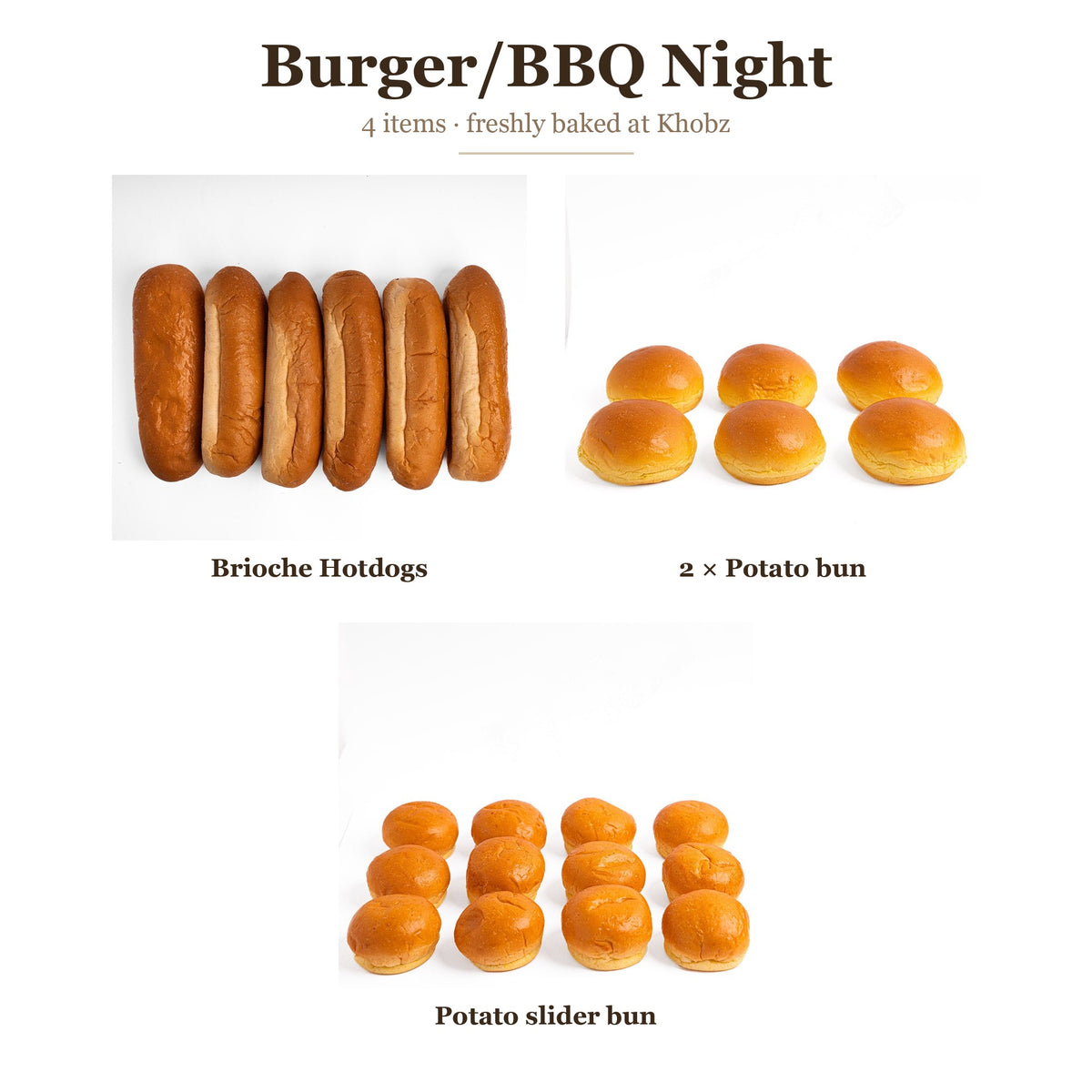 Burger/BBQ Night bundle - Khobz