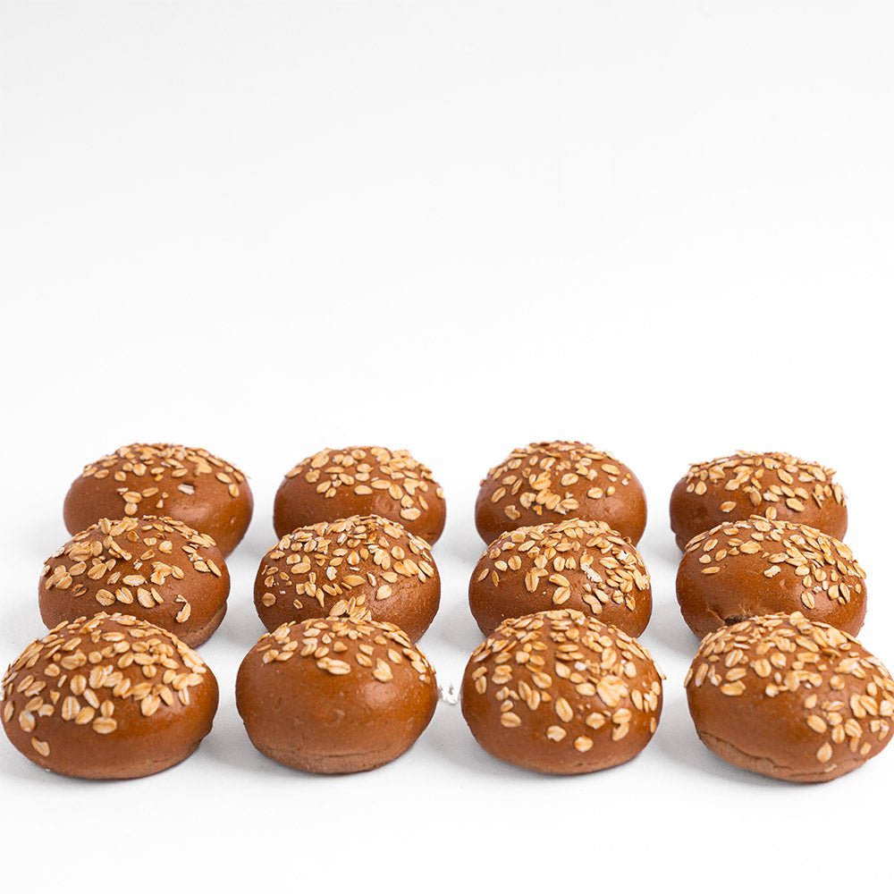 Slider brown oats bun - Khobz